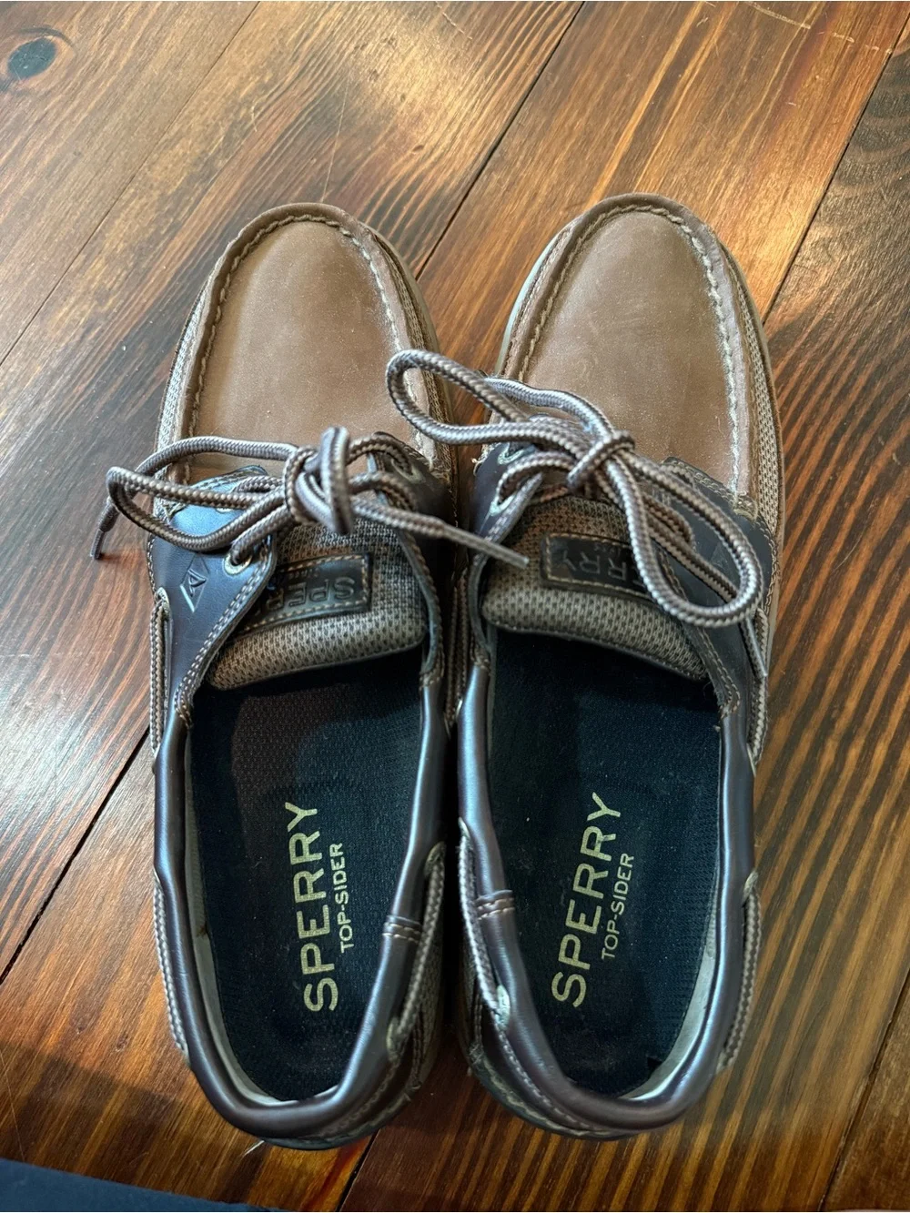 Sperry Men's Two-Tone Brown/Tan Tarpon 2-Eye Boat Shoe